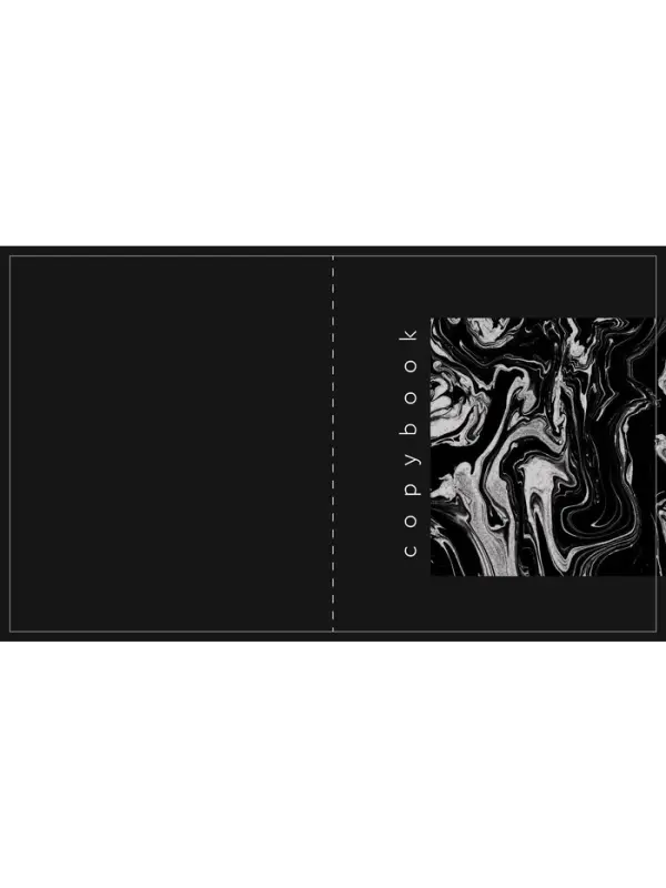 Тетрадь 96 листов в клетку, Calligrata, Black and White, МИКС