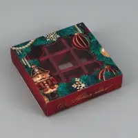 Коробка для 9 конфет &laquo;Щелкунчик&raquo; 14.5&times;14.5&times;3.5 см