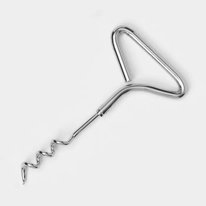 Штопор для вина Доляна «Универсал», 11 см, цвет серебристый Штопор для вина Доляна «Универсал», 11 см, цвет серебристый