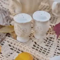 Набор для специй SL Home &laquo;Аманде&raquo;, 5&times;5&times;8 см, солонка, перечница, фарфор, белый