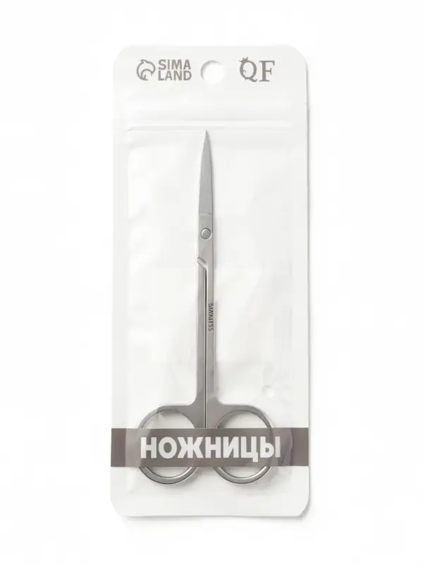 Ножницы маникюрные, прямые, широкие, 12 см