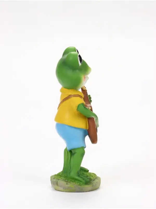 Садовая фигура из полистоуна &laquo;Лягушонок с гитарой&raquo;, 8.5&times;11&times;25 см, Greengo