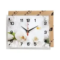 Часы настенные интерьерные &laquo;Спа. Белые орхидеи&raquo;, 20&times;26 см
