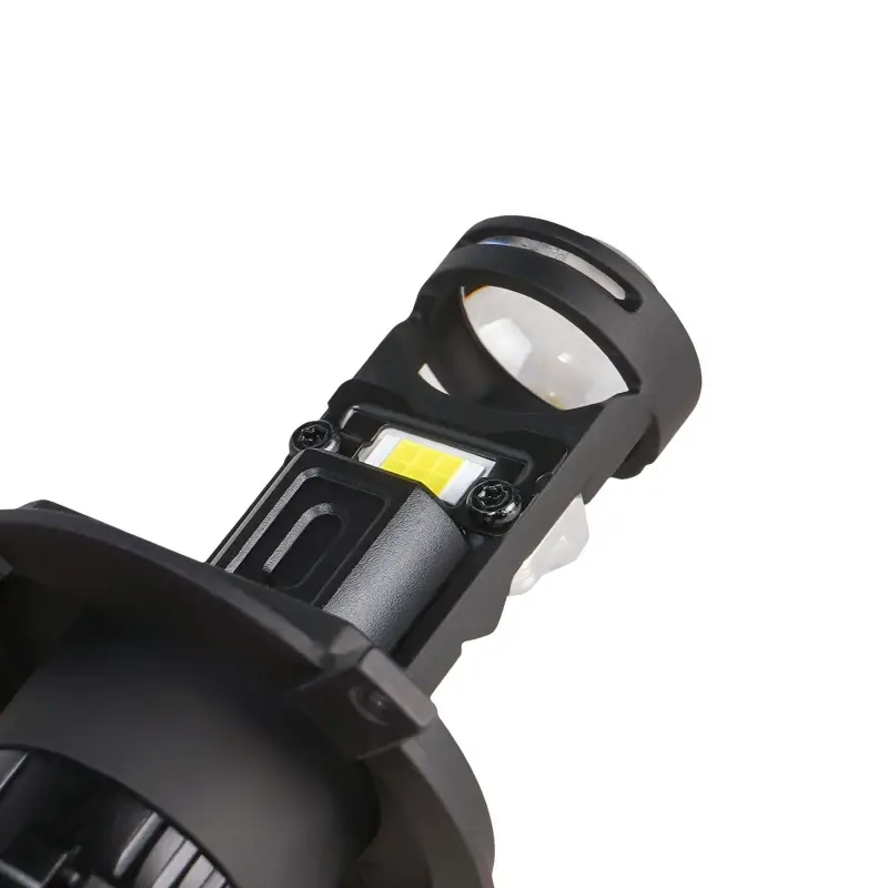 Лампа светодиод. H4 LED LENS, 50Вт, 6800Лм (3400Лм x 2), 6500К, 12/24В, кмпл. 2 шт.