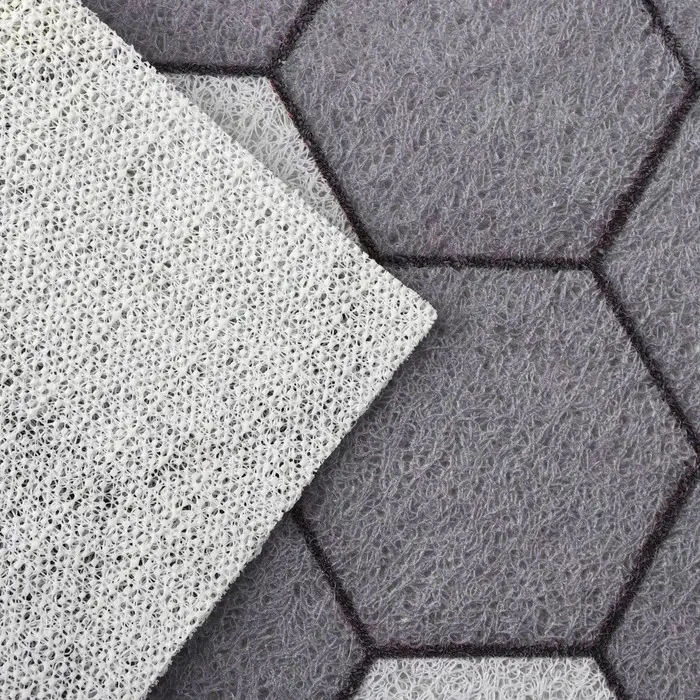 Коврик придверный Доляна &laquo;Гамма&raquo;, вырезной, грязезащитный, 60&times;90 см, серый