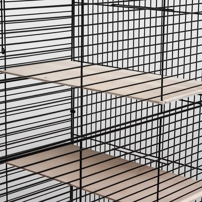 Клетка для шиншиллы &laquo;Пижон&raquo; №10, разборная, 58&times;40&times;88, бежевая