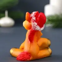 Свеча фигурная "Лошадка" 6,5х5,5х8 см, цв. золотой