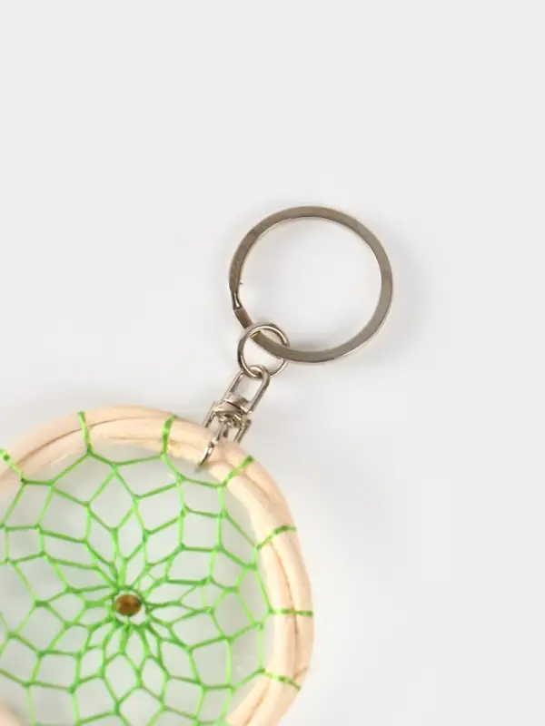 Брелок Брелок "Ловец снов" 17 см, цв. зелёный