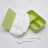 Ланч бокс с отделениями для еды, контейнер для еды, 1.4 л, 21.5 х 7.3 х 15 см, микс