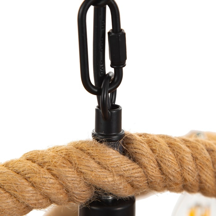 Люстра BayerLux "Плетение" 4x40Вт E27 черный 40х40х140 см