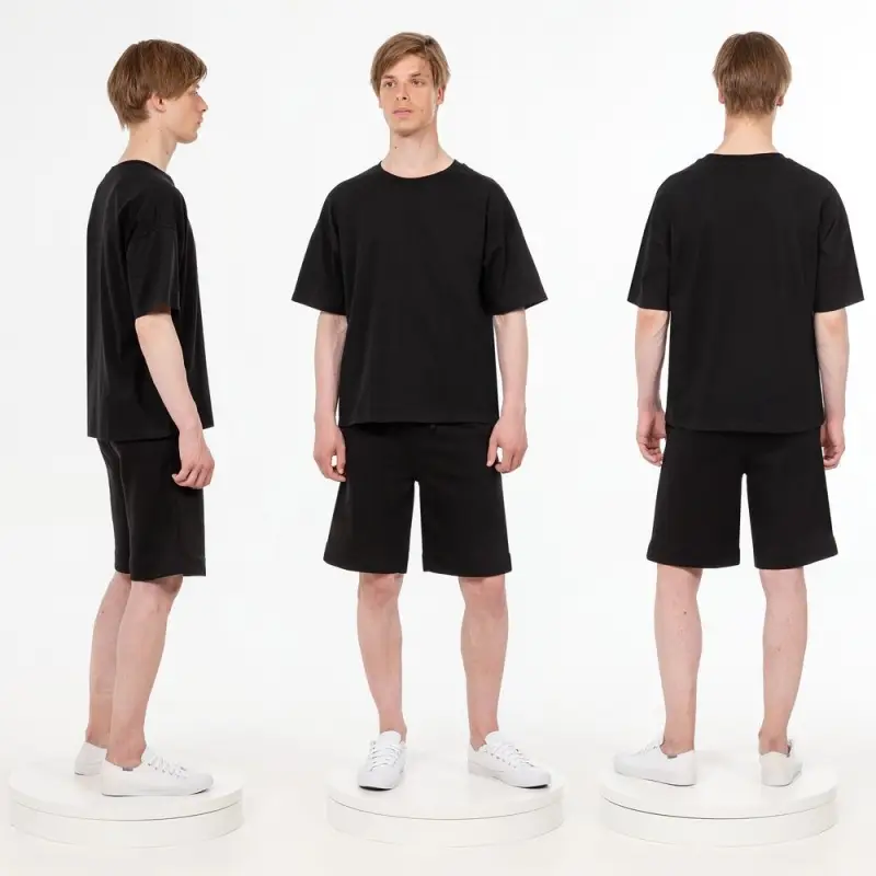 Футболка унисекс T3, черная, размер M/L Футболка унисекс T3, черная, размер M/L