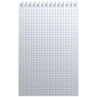 Блокнот на спирали А5 60л. бордо картон д/лог.клет.32