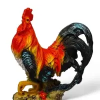 Садовая фигура из полистоуна &laquo;Петух андалузский&raquo;, 42&times;20&times;38 см