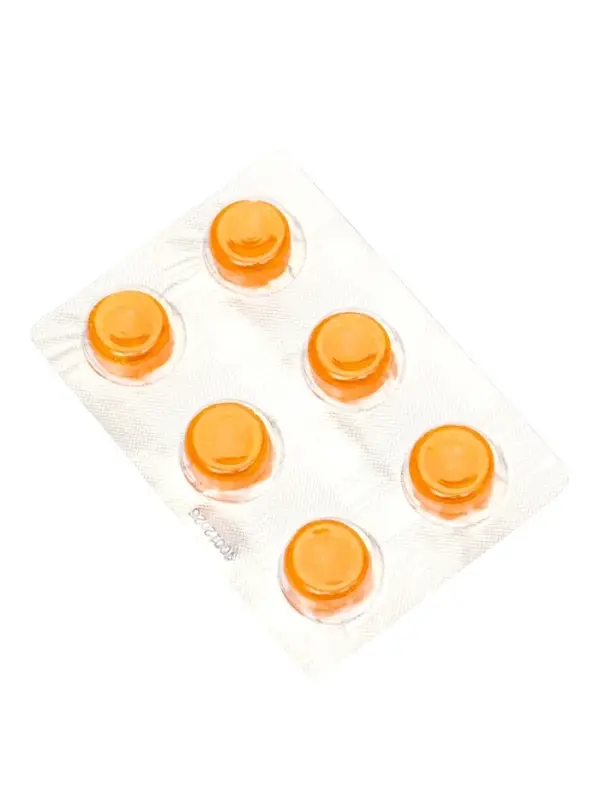 Кедровые леденцы Kedrini, со вкусом облепихи и кураги, блистер, 6 шт.