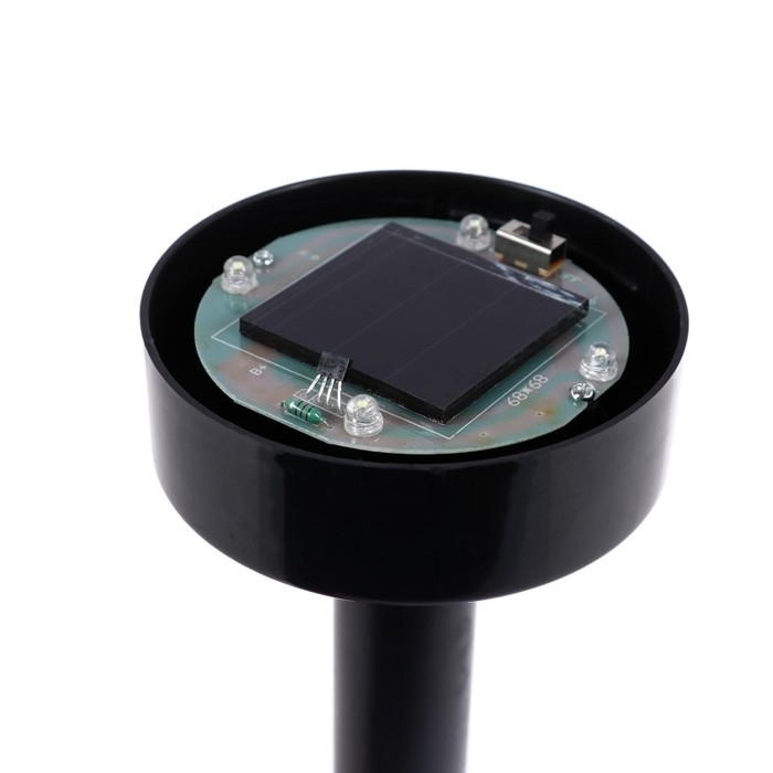 Садовый светильник на солнечной батарее «Большой шар», 20×42×20 см, 4 LED, свечение тёплое белое Садовый светильник на солнечной батарее «Большой шар», 20×42×20 см, 4 LED, свечение тёплое белое