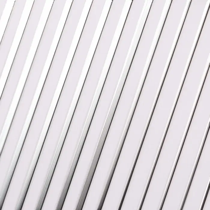 Наклейки для ногтей «Полоски», металлизированные, серебристые