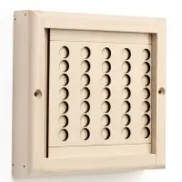 Вентиляционная решетка с задвижкой, 16х14 см