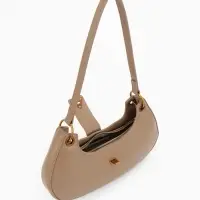 Сумка женская багет TEXTURA на молнии, 30&times;5&times;17 см, светло-коричневая