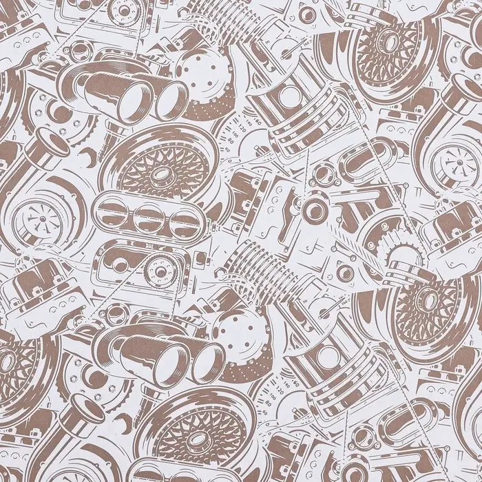 Бумага упаковочная, глянцевая «Стиль», двусторонняя, 50×70 см