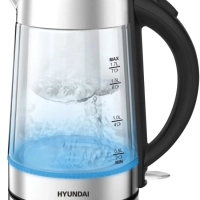 Чайник HYK-G7405 1.7л. 2200Вт черный (стекло)