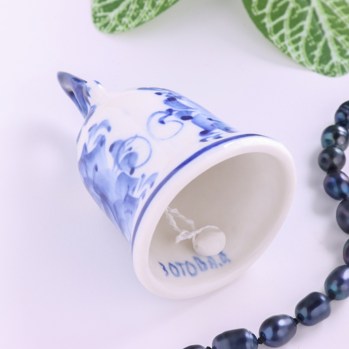 Колокольчик  Колокольчик "Рюшечка", гжель