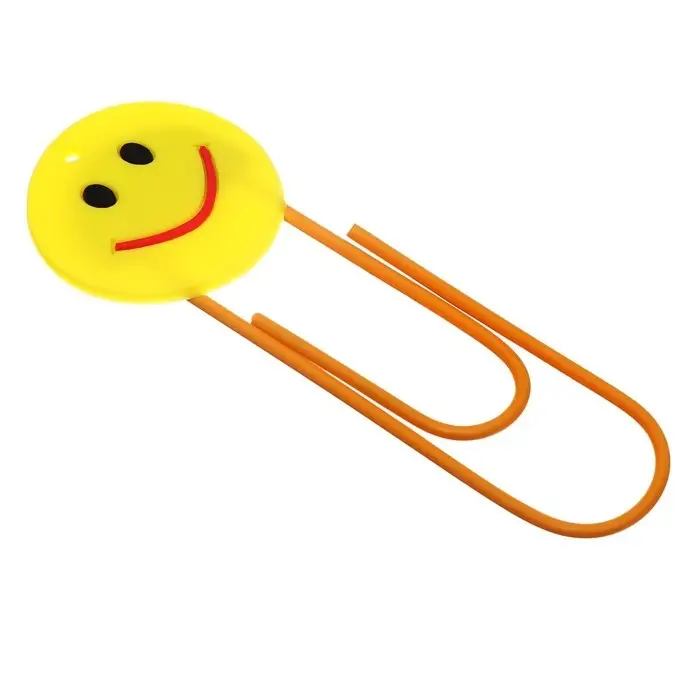Закладка-скрепка большая «Смайл», 11 см