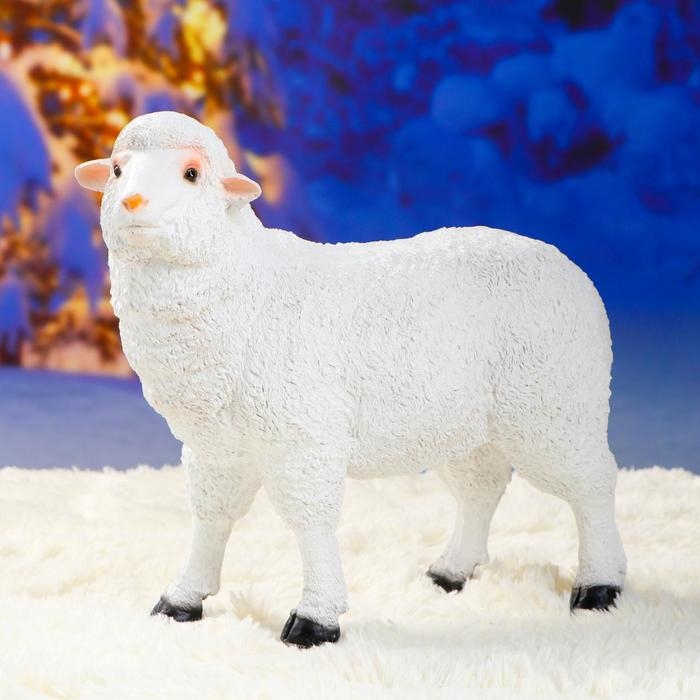 Садовая фигура из полистоуна «Овечка», 33 см Садовая фигура из полистоуна «Овечка», 33 см