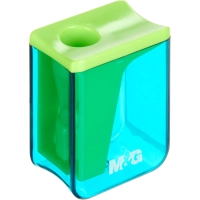 Точилка ручная M&G, 1 отв., контейнер, ассорти