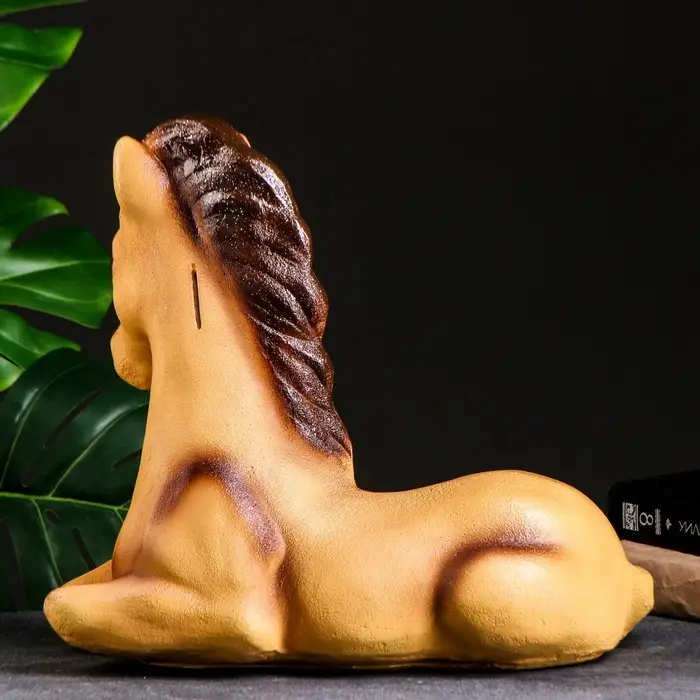 Копилка "Лошадь лежа" большая 34х39х21 см