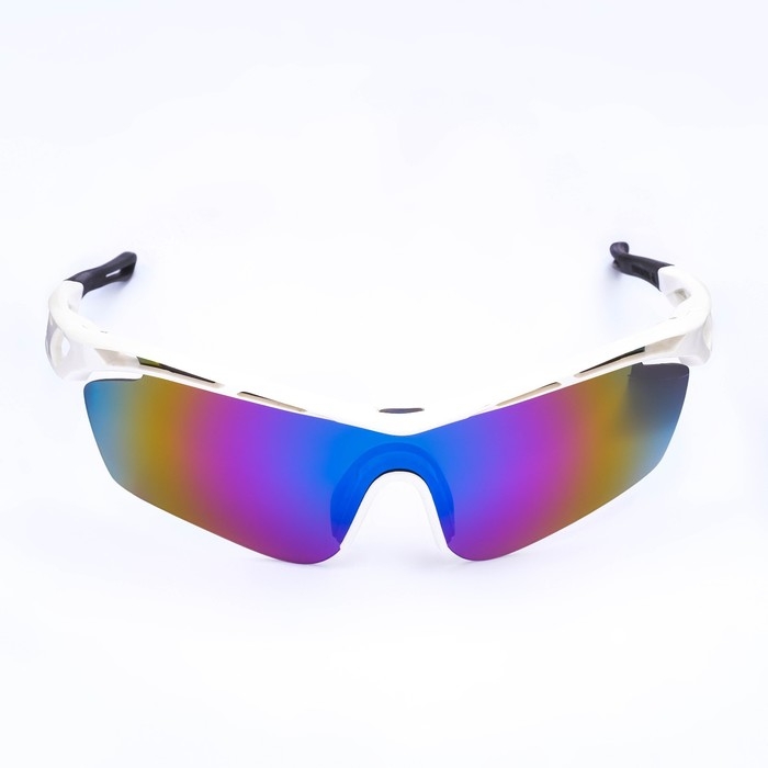 Очки солнечные мужские спортивные Очки солнечные мужские спортивные "Мастер К", uv 400, ширина 15 см, дужка 13.5 см, линза 8 х 5.1 см