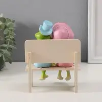 Фигурка полистоун &laquo;Лягушки на скамеечке - свидание&raquo;, 16.8&times;8.5&times;13 см