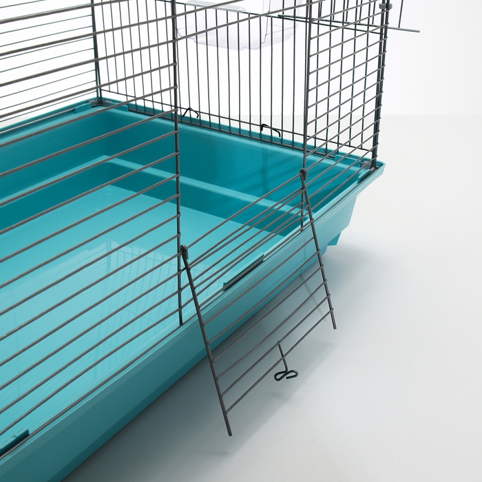 Клетка для птиц Клетка для птиц "Пижон" №104-Б, разборная, 2 секции, 58 х 40 х 88см, бирюзовая