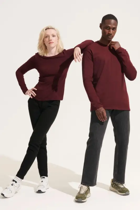 Футболка мужская с длинным рукавом Monarch 150 красная, размер S Футболка мужская с длинным рукавом Monarch 150 красная, размер S