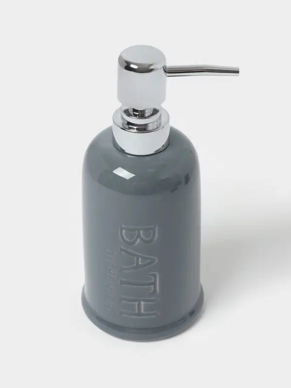 Аксессуары для ванной SAVANNA &laquo;Бэкки&raquo;, 3 предмета, мыльница, дозатор для мыла 400 мл, стакан, серо-голубые