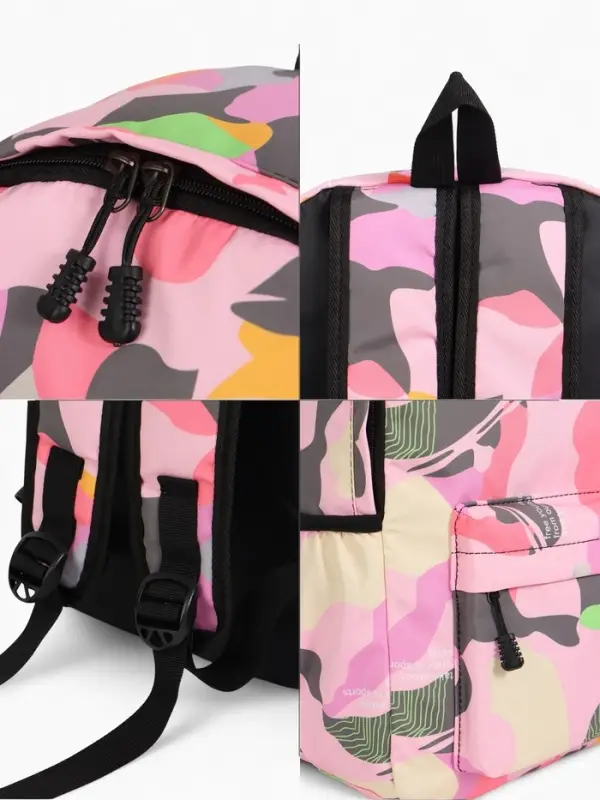 Рюкзак школьный для девочки, размер 30&times;13&times;42 см, розовый