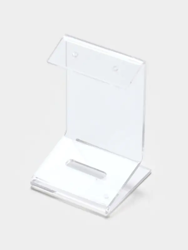 Подставка под серьги и кольцо, 4&times;4&times;6.5 см, оргстекло 1.5 мм, прозрачная