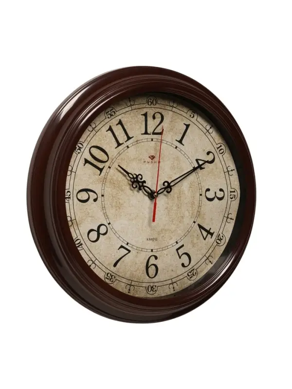 Часы настенные, интерьерные &laquo;Рубин&raquo;, бесшумные, d=35 см