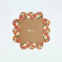 Коробка для кондитерских изделий с пластиковой крышкой &laquo;8 Марта&raquo;, 10.5&times;10.5&times;3 см