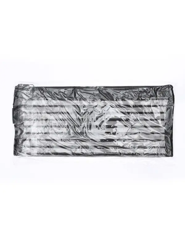 Пенал-конверт сетка/полоска, 20.5&times;9 см, черный