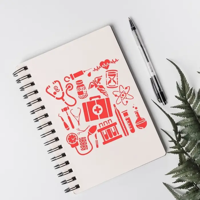 Трафарет пластик "Медицина" 13х13 см