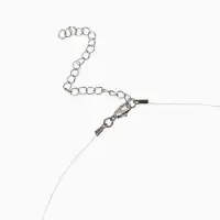 Кулон на леске "Капля росы", дорожка, цвет белый в серебре Кулон на леске "Капля росы", дорожка, цвет белый в серебре