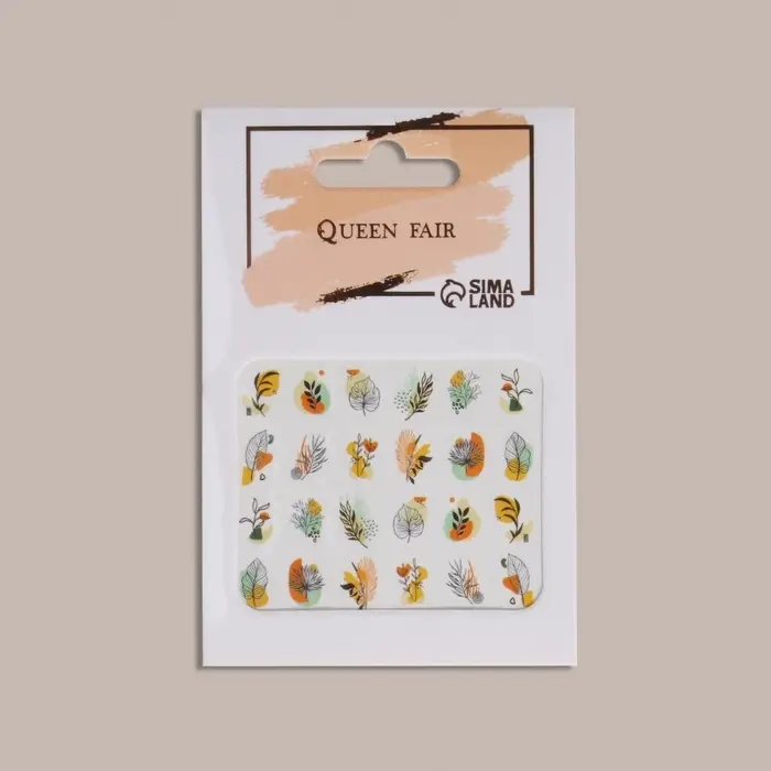 Слайдеры для ногтей «Яркая природа», разноцветные Слайдеры для ногтей «Яркая природа», разноцветные