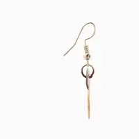 Серьги "Сердце моря" ракушка 5,5х2 см