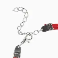 Браслет-оберег &laquo;Красная нить&raquo;, талисман защиты, рука Хамса классическая, цвет чернёное серебро, 18 см