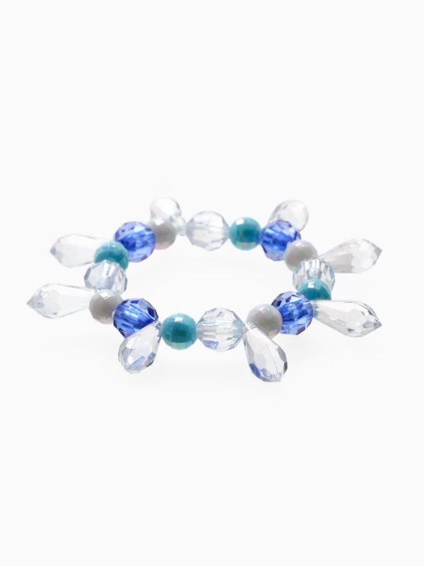 Набор детский Набор детский "Выбражулька" 2 пр-та: кулон, браслет, снежинка, цвет бело-голубой