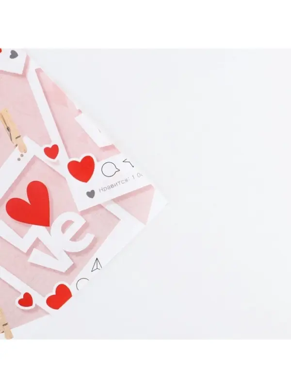 Бумага упаковочная глянцевая двухсторонняя &laquo;Там, где живёт любовь&raquo;, 70&times;100 см