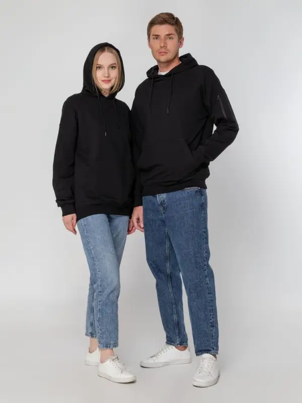 Худи унисекс Hand Some, черное, размер XS/S Худи унисекс Hand Some, черное, размер XS/S