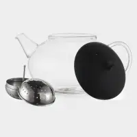 Чайник заварочный Magistro &laquo;Дроппер&raquo;, 1 л, 22&times;14 см, с металлическим ситом, стекло, прозрачный