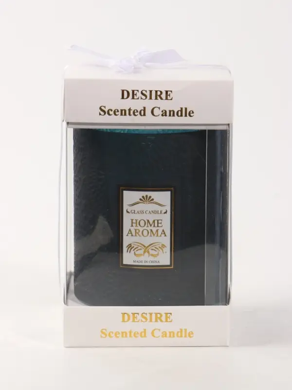 Свеча ароматическая в стекле HOME AROMA 200 г, 8.5&times;8.5&times;10 см, цветочная пыльца и воск