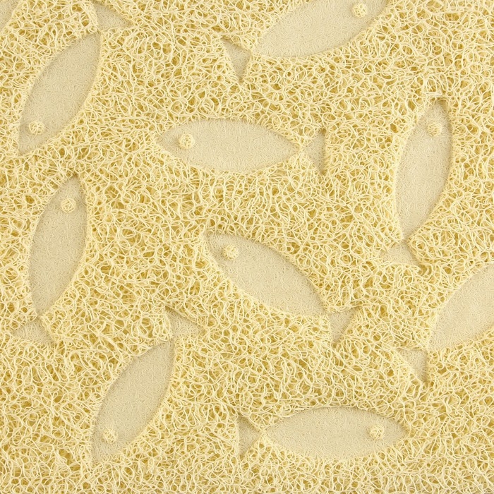 Коврик универсальный под миску и лоток «Рыбки», 30х40 см, бежевый Коврик универсальный под миску и лоток «Рыбки», 30х40 см, бежевый